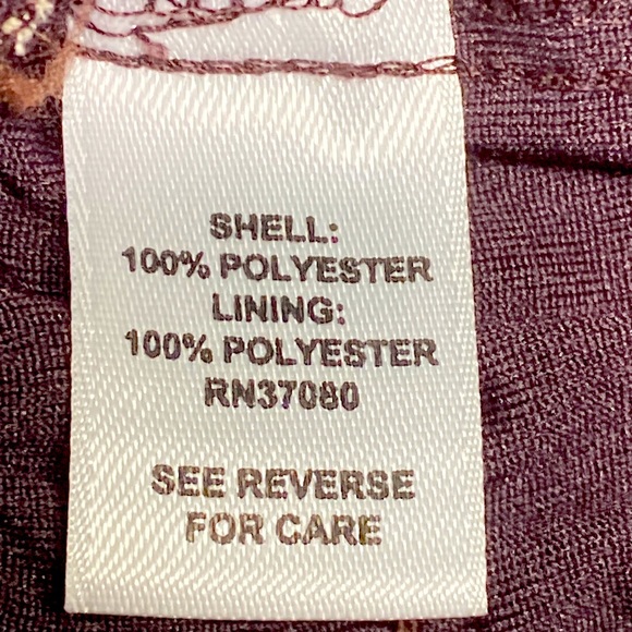 Cato Brown Printed Dressy Blouse size L - Picture 6 of 7